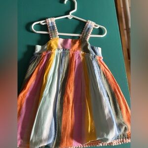 Tahari Multicolor Striped Kids Dress